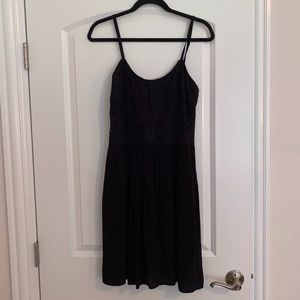 Lace and chiffon dress
